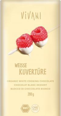 Čokoláda na vaření bílá VIVANI 200g-BIO